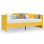 Sofá cama USB de terciopelo amarillo 90x200 cm de , Camas y somieres - Ref: Foro24-337211, Precio: 221,47 €, Descuento: %