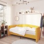 Sofá cama USB de terciopelo amarillo 90x200 cm de , Camas y somieres - Ref: Foro24-337211, Precio: 221,47 €, Descuento: %