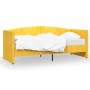 Sofá cama USB de terciopelo amarillo 90x200 cm de , Camas y somieres - Ref: Foro24-337211, Precio: 221,47 €, Descuento: %