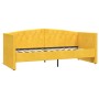 Sofá cama USB de terciopelo amarillo 90x200 cm de , Camas y somieres - Ref: Foro24-337211, Precio: 221,47 €, Descuento: %