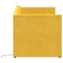 Sofá cama USB de terciopelo amarillo 90x200 cm de , Camas y somieres - Ref: Foro24-337211, Precio: 221,47 €, Descuento: %