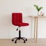 Silla de oficina giratoria de terciopelo rojo tinto de , Sillas de oficina - Ref: Foro24-334362, Precio: 83,38 €, Descuento: %