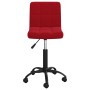 Silla de oficina giratoria de terciopelo rojo tinto de , Sillas de oficina - Ref: Foro24-334362, Precio: 83,38 €, Descuento: %