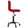 Silla de oficina giratoria de terciopelo rojo tinto de , Sillas de oficina - Ref: Foro24-334362, Precio: 83,38 €, Descuento: %