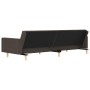 Sofá cama de 2 plazas con dos almohadas tela marrón de , Sofás - Ref: Foro24-337431, Precio: 201,19 €, Descuento: %