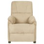 Relaxation armchair in cream-colored synthetic suede leather by , Armchairs - Ref: Foro24-324051, Price: 128,15 €, Discount: %