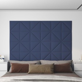 Paneles de pared 12 uds tela azul 30x30 cm 0,54 m² de , Recubrimiento de paredes - Ref: Foro24-343938, Precio: 32,00 €, Descu...