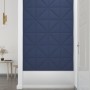 Wall panels 12 pcs blue fabric 30x30 cm 0.54 m² by , Wall covering - Ref: Foro24-343938, Price: 32,00 €, Discount: %