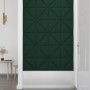 Wall panels 12 pcs dark green fabric 30x30 cm 0.54 m² by , Wall covering - Ref: Foro24-343933, Price: 33,30 €, Discount: %