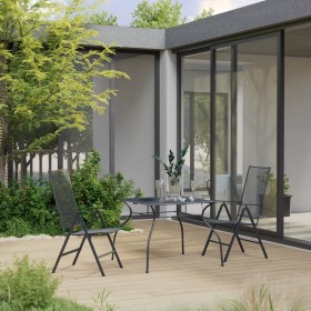 3-piece anthracite steel garden dining set by , Garden sets - Ref: Foro24-3075228, Price: 234,75 €, Discount: %