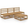 Garden furniture 4 pieces honey brown wood pine wood by , Garden sets - Ref: Foro24-3075307, Price: 211,12 €, Discount: %