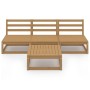 Garden furniture 4 pieces honey brown wood pine wood by , Garden sets - Ref: Foro24-3075307, Price: 211,12 €, Discount: %