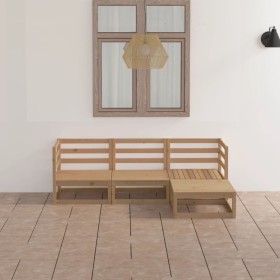 Garden furniture 4 pieces honey brown solid pine wood by , Garden sets - Ref: Foro24-3075527, Price: 277,99 €, Discount: %