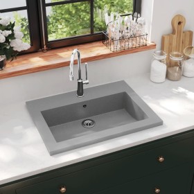 Gray granite sink 600x450x120 mm by vidaXL, Sinks - Ref: Foro24-142963, Price: 135,92 €, Discount: %