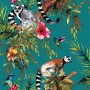 DUTCH WALLCOVERINGS Green lemur design wall paper 12402 by DUTCH WALLCOVERINGS, Painted paper - Ref: Foro24-422404, Price: 34...