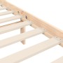 Bed frame with solid wood headboard 160x200 cm by , Beds and slatted bases - Ref: Foro24-3192956, Price: 164,15 €, Discount: %