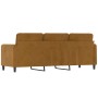 3 seater brown velvet sofa 180 cm by , Sofas - Ref: Foro24-349060, Price: 242,51 €, Discount: %