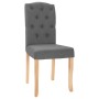 Dining chairs 4 units dark gray fabric by , dining chairs - Ref: Foro24-336896, Price: 206,40 €, Discount: %