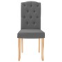 Dining chairs 4 units dark gray fabric by , dining chairs - Ref: Foro24-336896, Price: 206,40 €, Discount: %