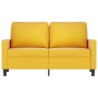 2-Sitzer-Sofa aus gelbem Samt, 120 cm von , Sofas - Ref: Foro24-348741, Preis: 222,99 €, Rabatt: %