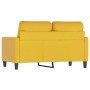 2-Sitzer-Sofa aus gelbem Samt, 120 cm von , Sofas - Ref: Foro24-348741, Preis: 222,99 €, Rabatt: %