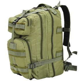 Military style backpack 50 L olive green by vidaXL, Backpacks - Ref: Foro24-91382, Price: 44,07 €, Discount: %