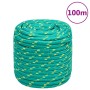 Green polypropylene boat rope 16 mm 100 m by , Ropes and metal cords - Ref: Foro24-152733, Price: 85,21 €, Discount: %