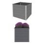 Gray WPC flower bed 100x100x91 cm by vidaXL, Pots and planters - Ref: Foro24-43606, Price: 303,31 €, Discount: %