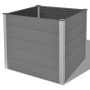 Arriate de WPC gris 100x100x91 cm de vidaXL, Maceteros y jardineras - Ref: Foro24-43606, Precio: 301,99 €, Descuento: %