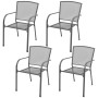 5-piece anthracite gray steel garden dining set by , Garden sets - Ref: Foro24-42707, Price: 306,67 €, Discount: %