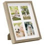 3D photo frames 3 pcs dark wood 28x35cm 4 photos of 10x15cm by , Photo frames - Ref: Foro24-332722, Price: 28,94 €, Discount: %