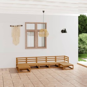 Garden furniture set 7 pieces solid pine wood by , Garden sets - Ref: Foro24-3076077, Price: 464,51 €, Discount: %