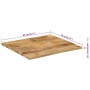 Solid mango wood table top 25-27 mm 80x70 cm by , Table tops - Ref: Foro24-350712, Price: 83,22 €, Discount: %