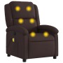 Sillón de masaje reclinable de tela marrón oscuro de , Sillones - Ref: Foro24-371768, Precio: 238,19 €, Descuento: %