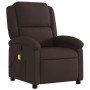 Sillón de masaje reclinable de tela marrón oscuro de , Sillones - Ref: Foro24-371768, Precio: 238,19 €, Descuento: %