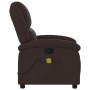 Dark Brown Fabric Reclining Massage Chair by , Armchairs - Ref: Foro24-371768, Price: 238,19 €, Discount: %