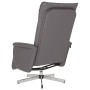 Sillón reclinable con reposapiés cuero sintético gris de , Sillones - Ref: Foro24-356643, Precio: 184,89 €, Descuento: %