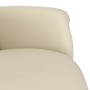 Recliner armchair with footrest in cream-colored synthetic leather by , Armchairs - Ref: Foro24-356641, Price: 216,44 €, Disc...