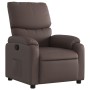 Sillón reclinable de cuero sintético marrón de , Sillones - Ref: Foro24-373436, Precio: 230,28 €, Descuento: %