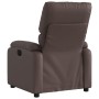 Sillón reclinable de cuero sintético marrón de , Sillones - Ref: Foro24-373436, Precio: 230,28 €, Descuento: %