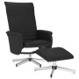 Sillón reclinable con reposapiés cuero sintético negro de , Sillones - Ref: Foro24-356648, Precio: 128,99 €, Descuento: %