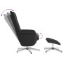 Sillón reclinable con reposapiés cuero sintético negro de , Sillones - Ref: Foro24-356648, Precio: 128,99 €, Descuento: %