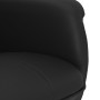 Sillón reclinable con reposapiés cuero sintético negro de , Sillones - Ref: Foro24-356648, Precio: 128,99 €, Descuento: %