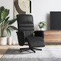 Sillón reclinable masaje con reposapiés cuero sintético negro de , Sillones - Ref: Foro24-356710, Precio: 178,58 €, Descuento: %