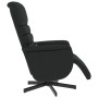 Sillón reclinable masaje con reposapiés cuero sintético negro de , Sillones - Ref: Foro24-356710, Precio: 178,58 €, Descuento: %