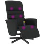 Sillón reclinable masaje con reposapiés cuero sintético negro de , Sillones - Ref: Foro24-356710, Precio: 178,58 €, Descuento: %