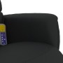 Sillón reclinable masaje con reposapiés cuero sintético negro de , Sillones - Ref: Foro24-356710, Precio: 178,58 €, Descuento: %