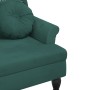 Bench with dark green velvet cushions 120.5x65x75 cm by , Banks - Ref: Foro24-372142, Price: 186,59 €, Discount: %