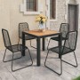 5-piece garden dining set PVC rattan black and brown by , Garden sets - Ref: Foro24-3060125, Price: 396,84 €, Discount: %