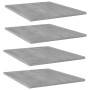 Betongraues Sperrholzregal, 4 Einheiten, 40 x 30 x 1,5 cm von , Regale - Ref: Foro24-805194, Preis: 38,20 €, Rabatt: %